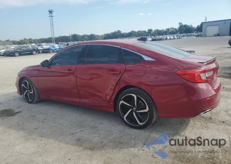 2021 Honda Accord Sport из США, поврежденный, VIN 1HGCV1F39MA074606